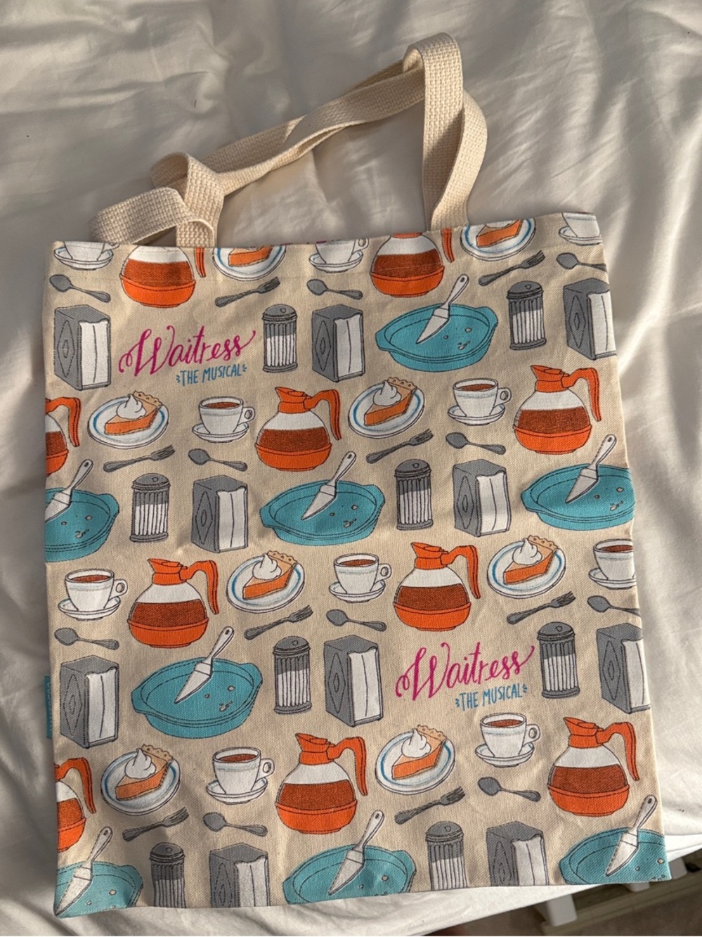 Waitress the Musical Canvas Tote Bag